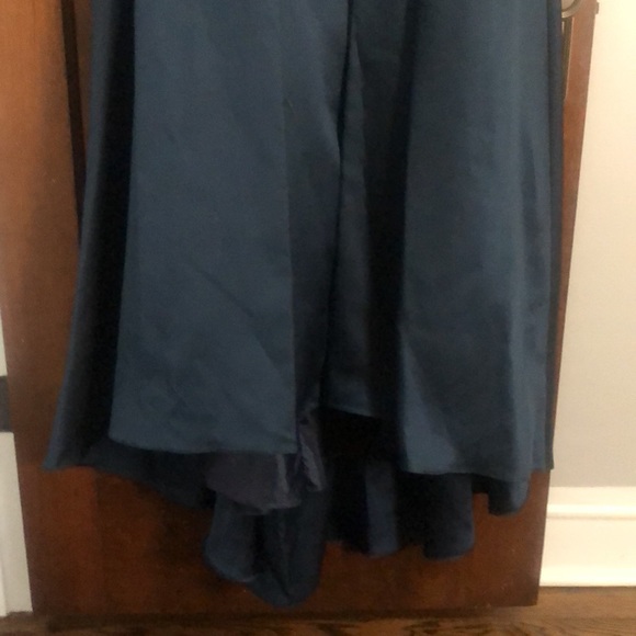 XSCAPE Sweetheart-Neck High-Low Ballgown Navy Blue - Picture 8 of 8